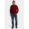 New Zealand Auckland katoenen regular fit gebreide trui - burnt red