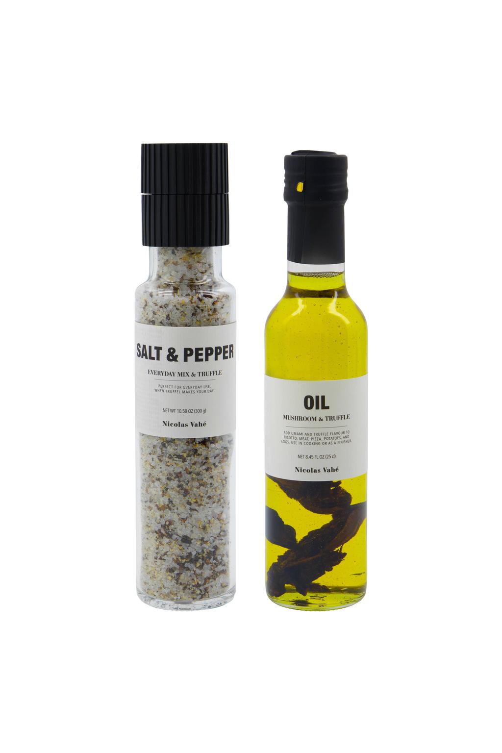 Nicolas Vahé geschenkset - zout & olie, truffel (300 g/25cl)