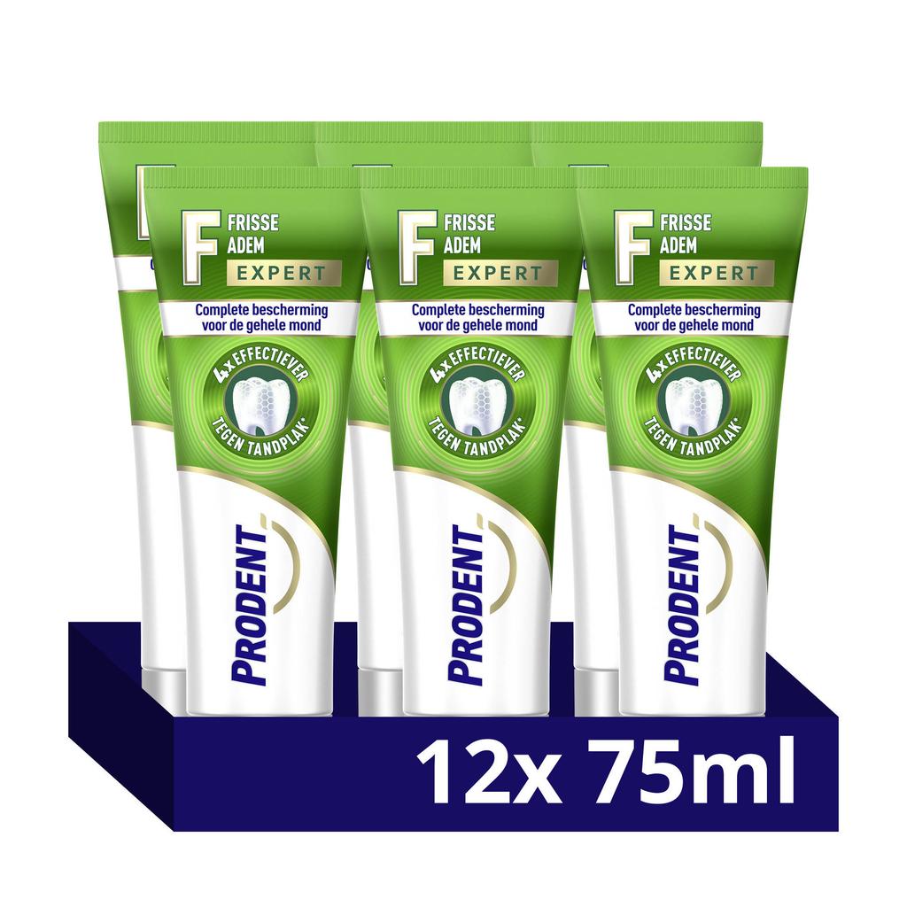 Prodent Expert Frisse Adem tandpasta - 12 x 75 ml