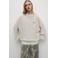 The New Society sweater met logo - beige