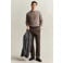 GANT katoenen regular fit trui - dark hazelnut