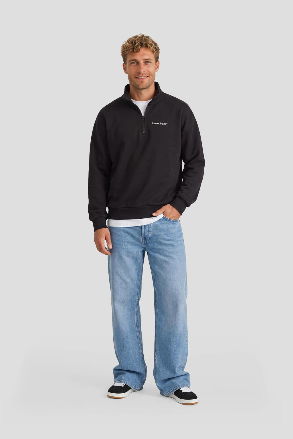 ONLY & SONS oversized trui - zwart