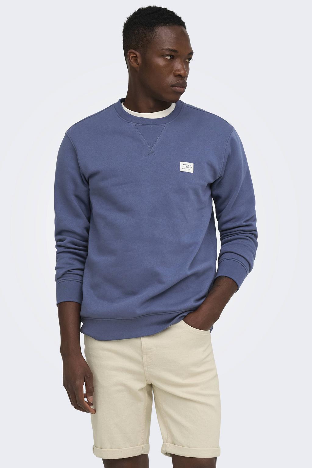 ONLY & SONS regular fit sweater - indigo