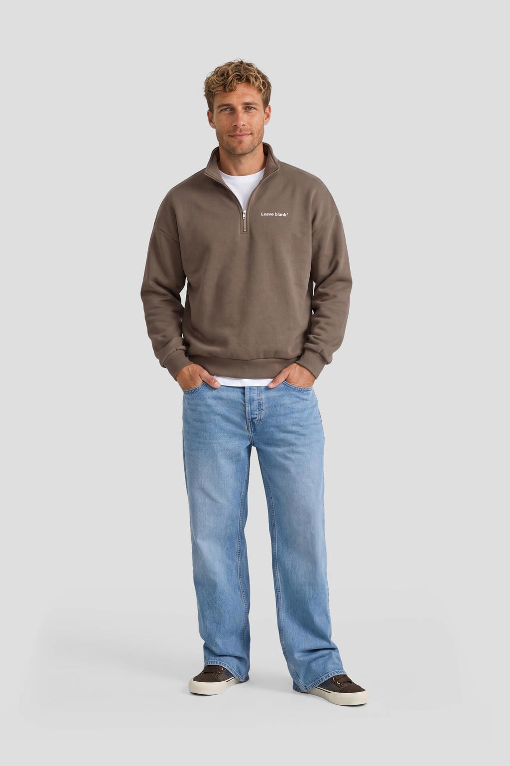 ONLY & SONS oversized trui - lichtbruin