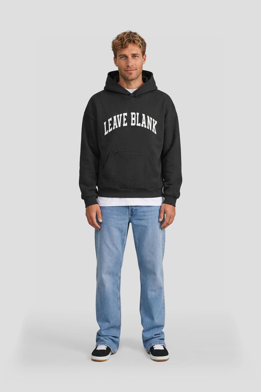 ONLY & SONS oversized hoodie met print - zwart