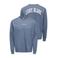ONLY & SONS relaxed fit longsleeve met backprint - indigo