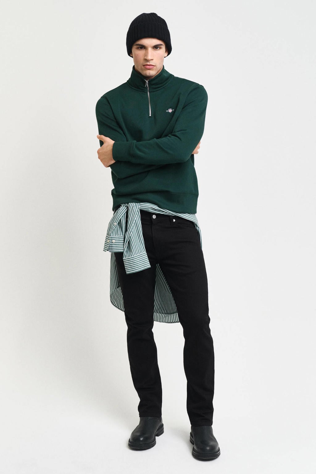 GANT regular fit sweater - groen