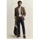 GANT flanel regular fit geruit overhemd - blue horizon