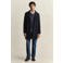 GANT wollen regular fit gemêleerde trui - donkerblauw