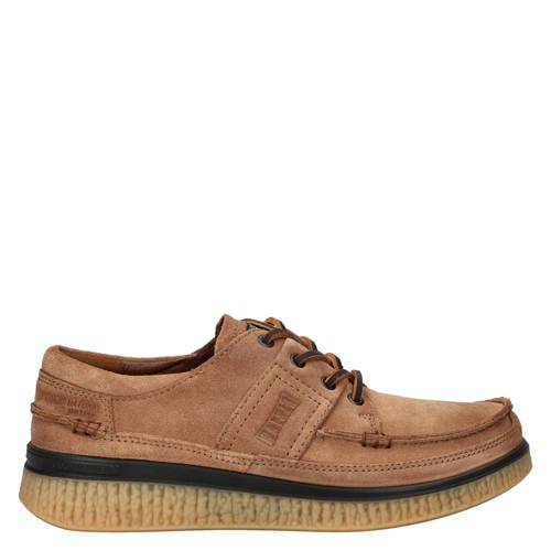 Ecco Walker 3.0 leren veterschoenen camel