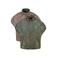 MS Mode reversible bodywarmer Plus Size met panterprint - kaki