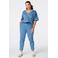 MS Mode top Plus Size - blauw