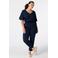 MS Mode top Plus Size - donkerblauw