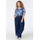 MS Mode top Plus Size met print - blauw