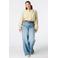 MS Mode blouse Plus Size met krijtstreep - lichtgeel