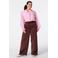 MS Mode blouse met krijtstreep Plus Size - lichtroze