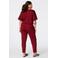 MS Mode straight leg broek Plus Size - donkerrood