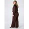 MS Mode flared broek Plus Size - bruin