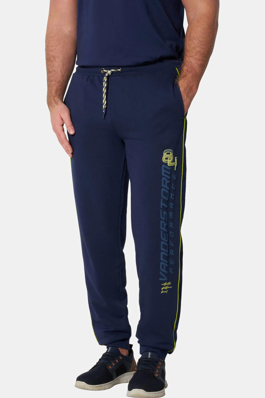 Jan Vanderstorm Plus Size joggingbroek - donkerblauw