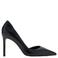 Mango imitatieleren pumps met naaldhak - zwart