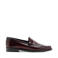 Mango leren loafers - bordeauxrood