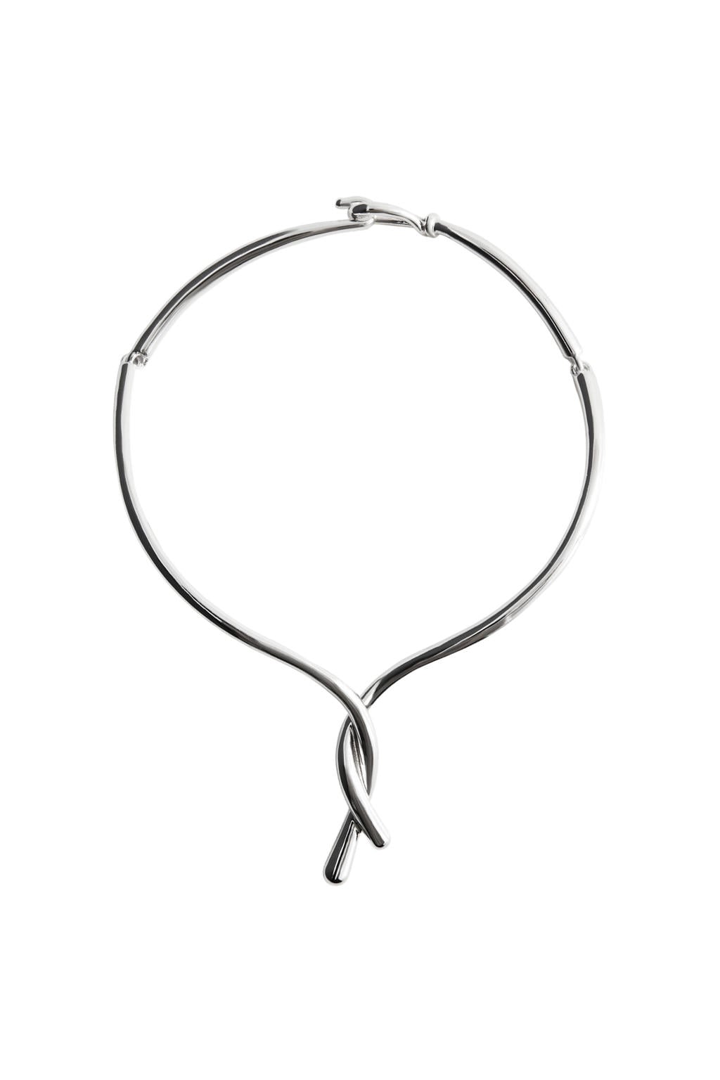 Mango choker zilverkleurig