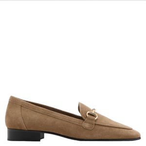 suède loafers - lichtbruin