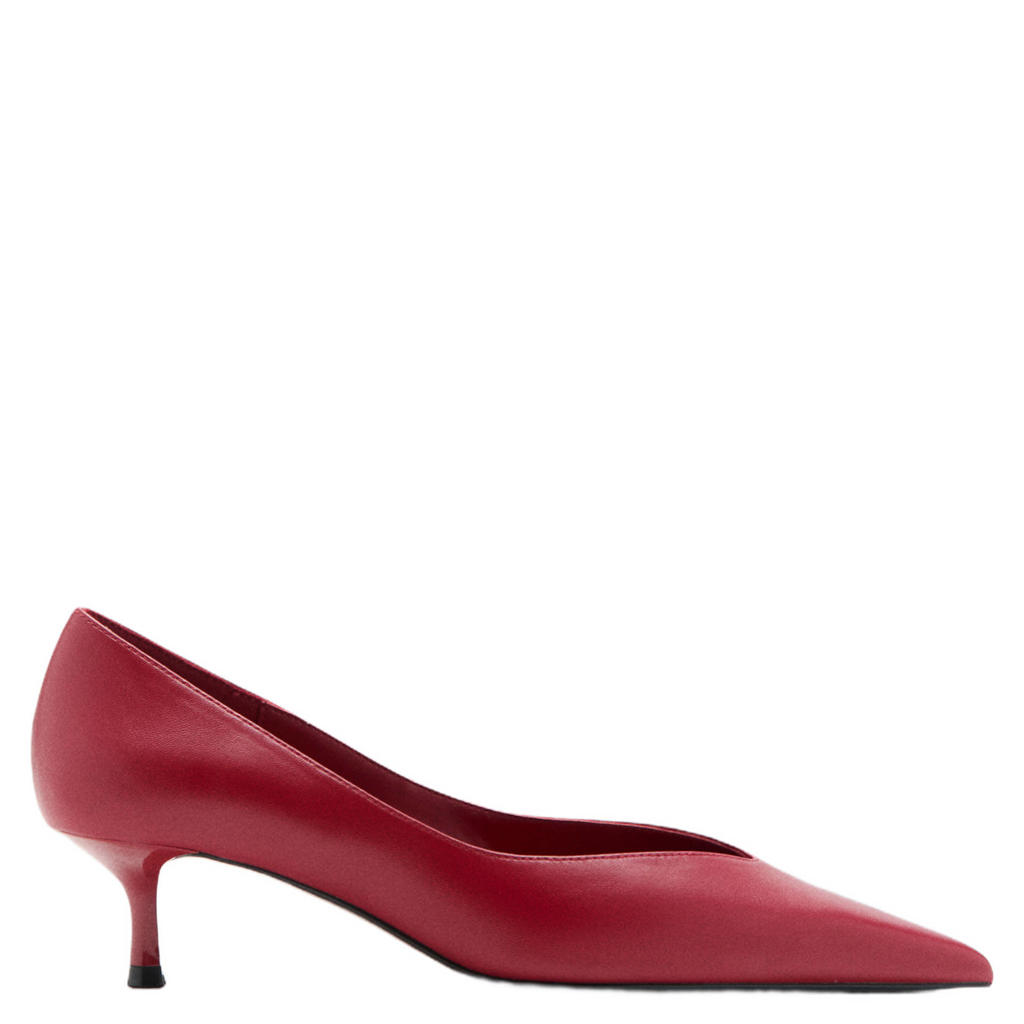 Rode dames Mango imitatieleren pumps -