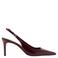 Mango lakleren slingback pumps met naaldhak - bordeaux