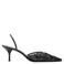 Mango slingback pumps met naaldhak en pailletten - zwart