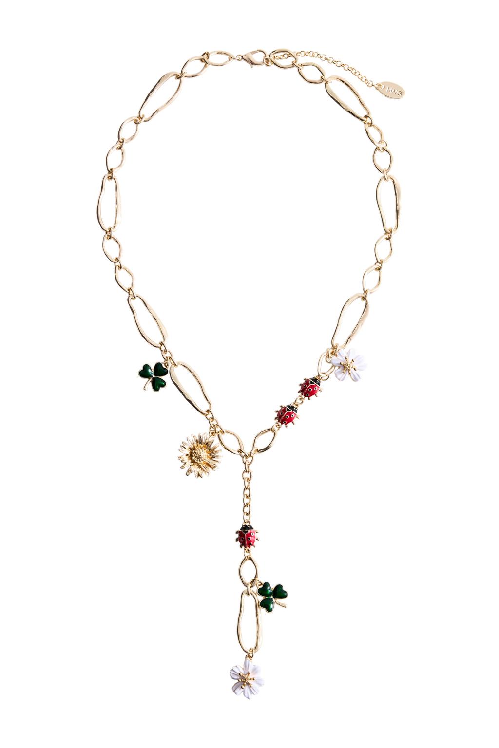 Mango ketting goudkleurig