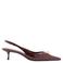 Mango imitatieleren slingback pumps met hak - donkerrood