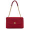 Mango suede schoudertas rood