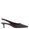 Mango imitatieleren slingback pumps met dierenprint - bordeaux