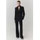 Mango regular waist flared broek - zwart