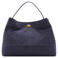 Mango suede schoudertas blauw