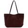 Mango suede shopper donkerrood