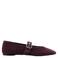Mango suède ballerina's - bordeaux