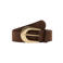 Mango suede riem donkerbruin