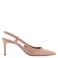 Mango lakleren slingback pumps met naaldhak - lichtroze