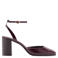 Mango lakleren pumps met blokhak - bordeaux