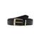 Mango leren riem zwart