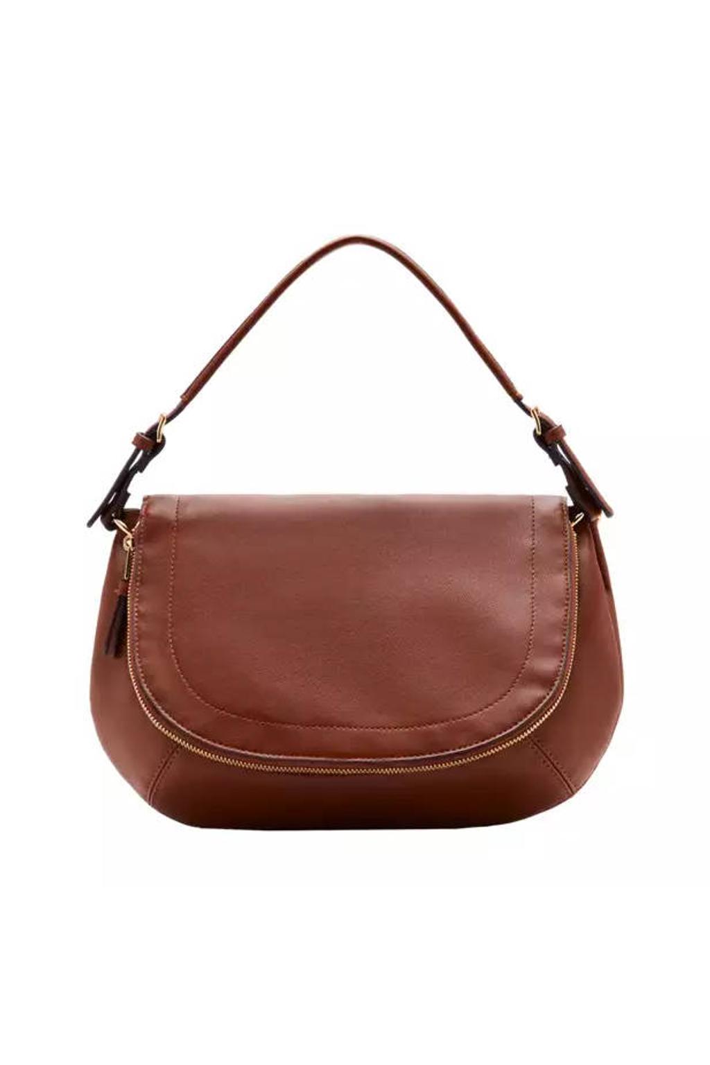 Mango crossbody tas bruin