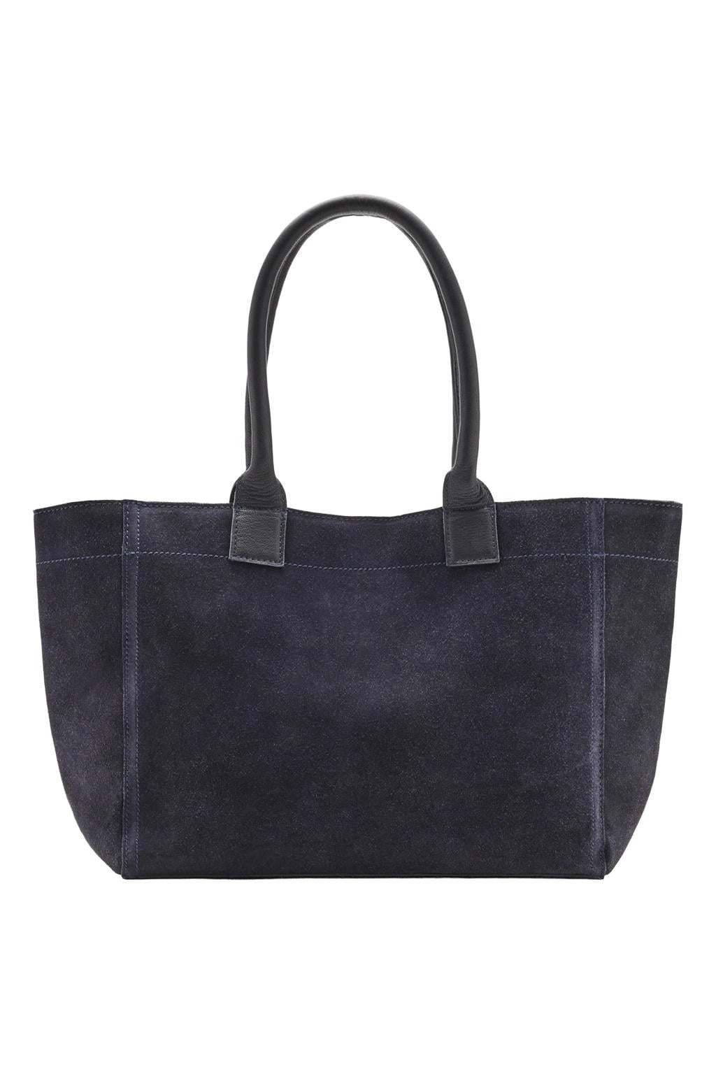 MANGO TEEN leren tas - marineblauw