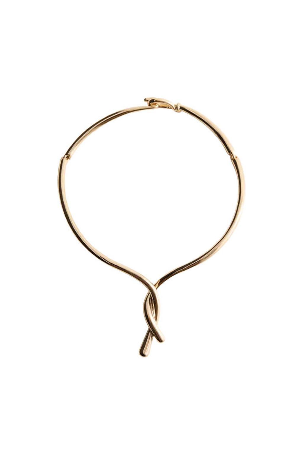 Mango choker goudkleurig
