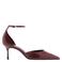 Mango lakleren pumps met naaldhak - bruin