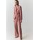 Mango regular blazer met ceintuur - roze