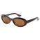 Mango zonnebril met tortoise print donkerbruin