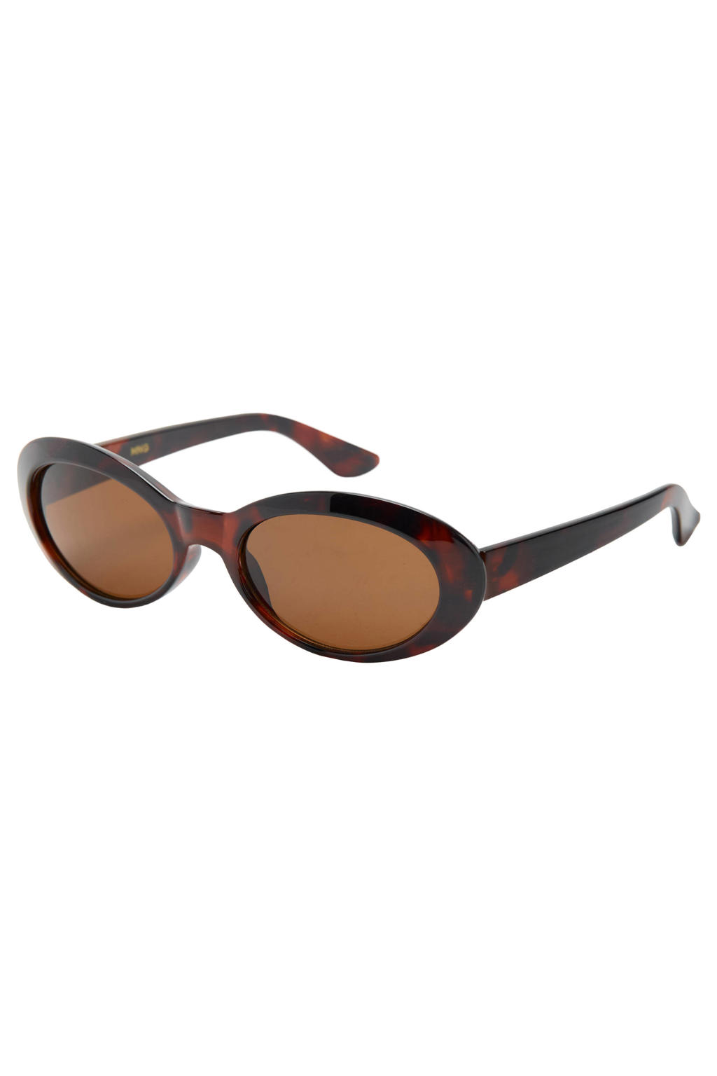 Mango zonnebril met tortoise print donkerbruin