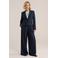 WE Fashion wide leg broek - donkerblauw